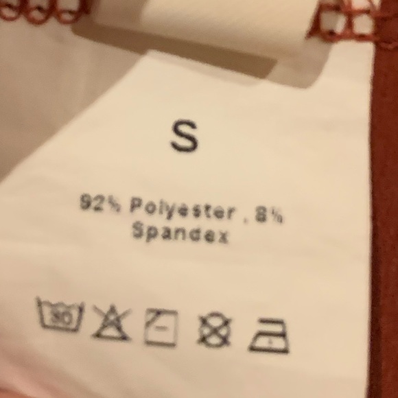 LYANER Satin V Neck Ruched Wrap Tie Waist Slit Hem Cocktail Midi Dress small - Picture 9 of 10